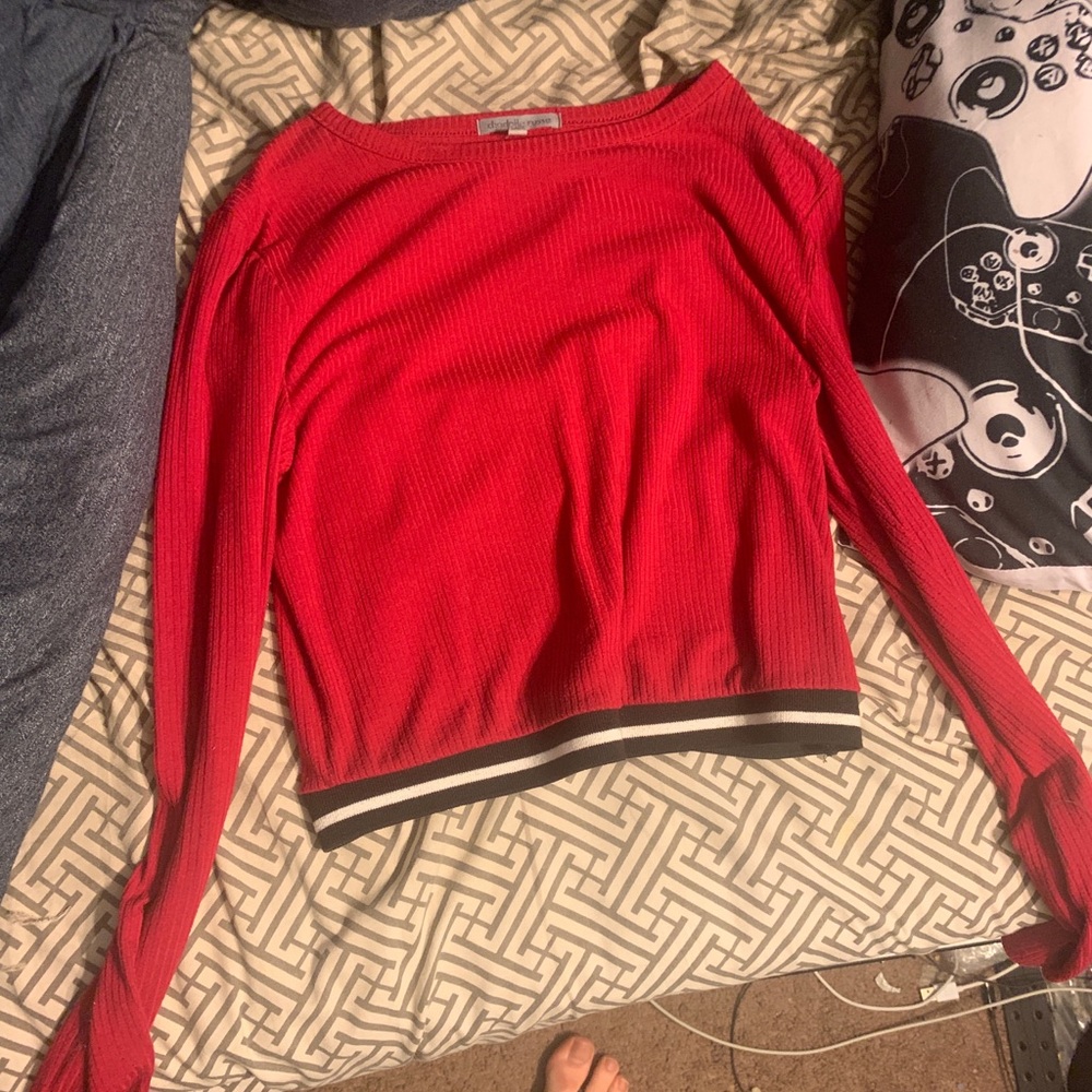 Red crop top